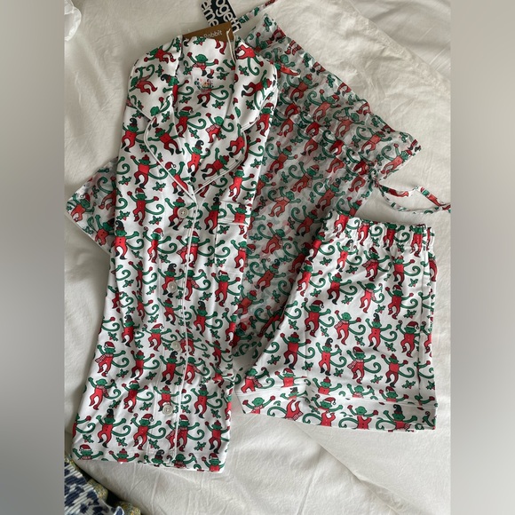 Roller Rabbit Monkey Mas Limited Edition Pajamas (short set) XXS *Final Pair* - Picture 11 of 11